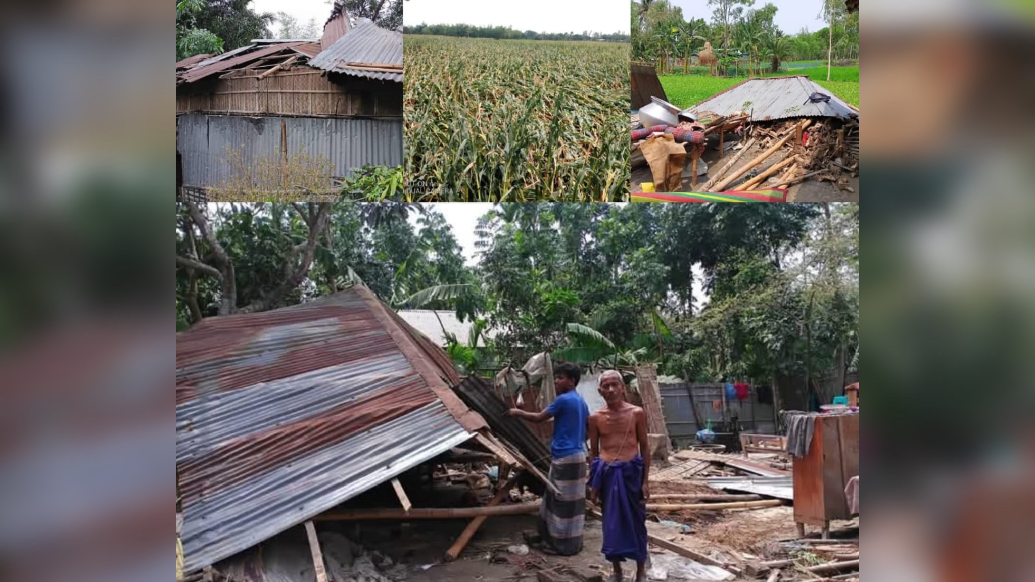 লালমনিরহাটে কালবৈশাখী ঝড়ে লন্ড ভন্ড