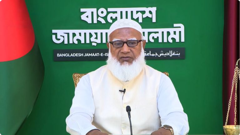 ফজর পড়েই শুরু পরিকল্পনা বাস্তবায়ন, বিটিভির ভাষণে জামায়াত আমির